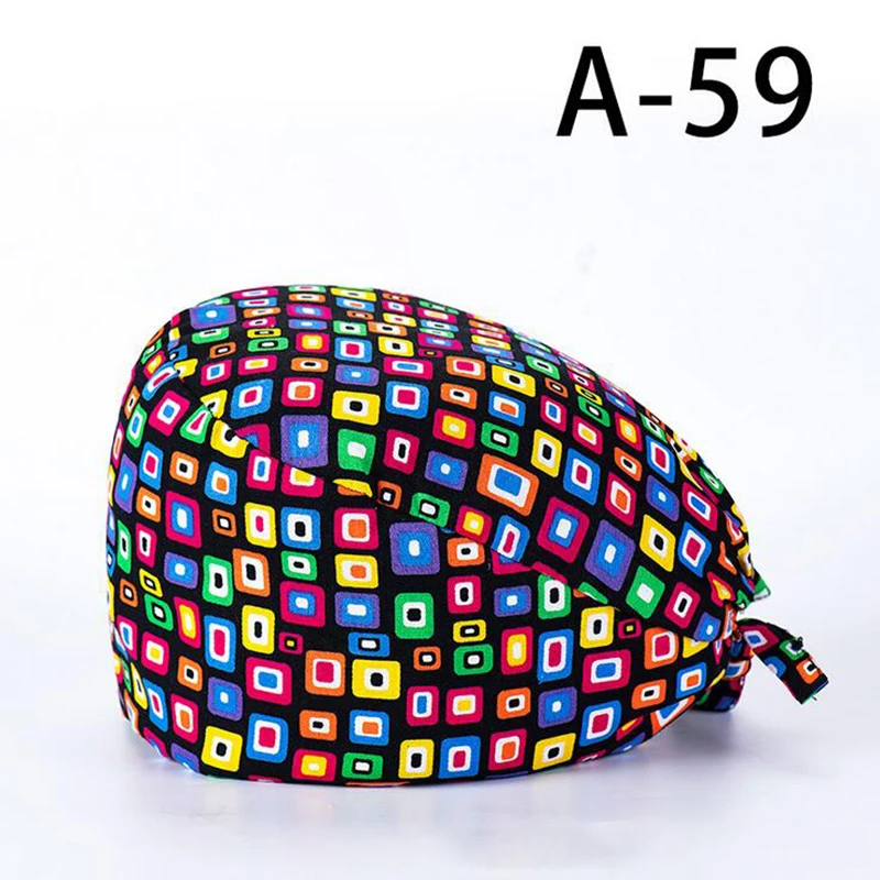 

Women Bandage Nurse Cap gorros quirurgicos Print Nurse Hat Pharmacy Nursing Cap Laboratory Pet Shop Doctor Hat