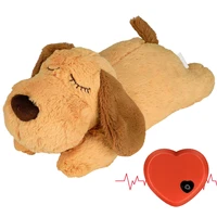 pet toy snuggle puppy toy with heartbeat puppies separation anxiety dog toy soft plush puppy sleeping buddy behavioral aid dog