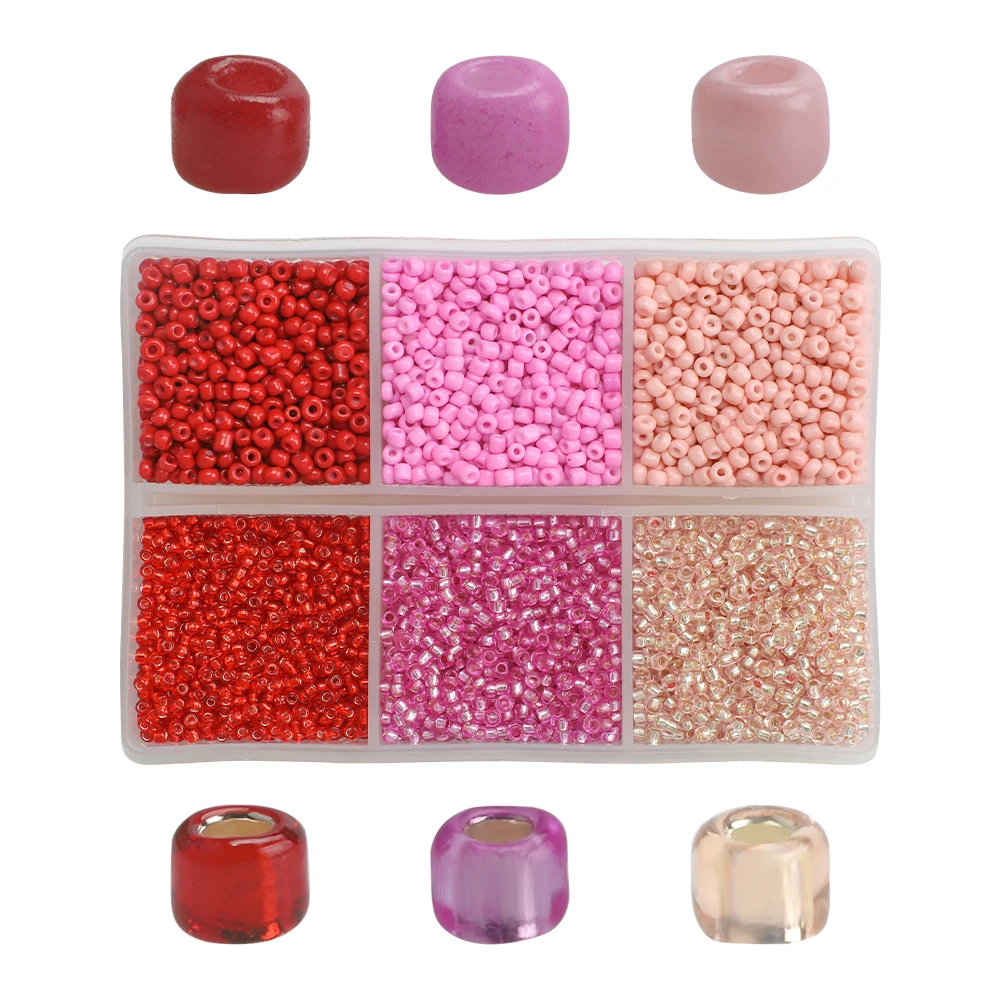 Набор из 2 мм бусин чешского стекла Очаровательные Круглые бусины-разделители