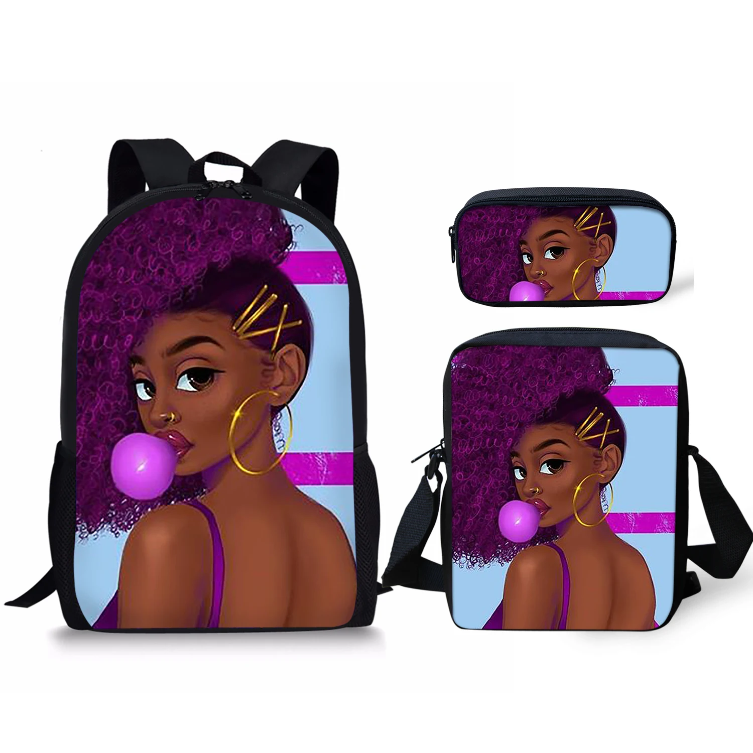 THIKIN дети рюкзак для девочек школы черного искусства в африканском стиле дизайн