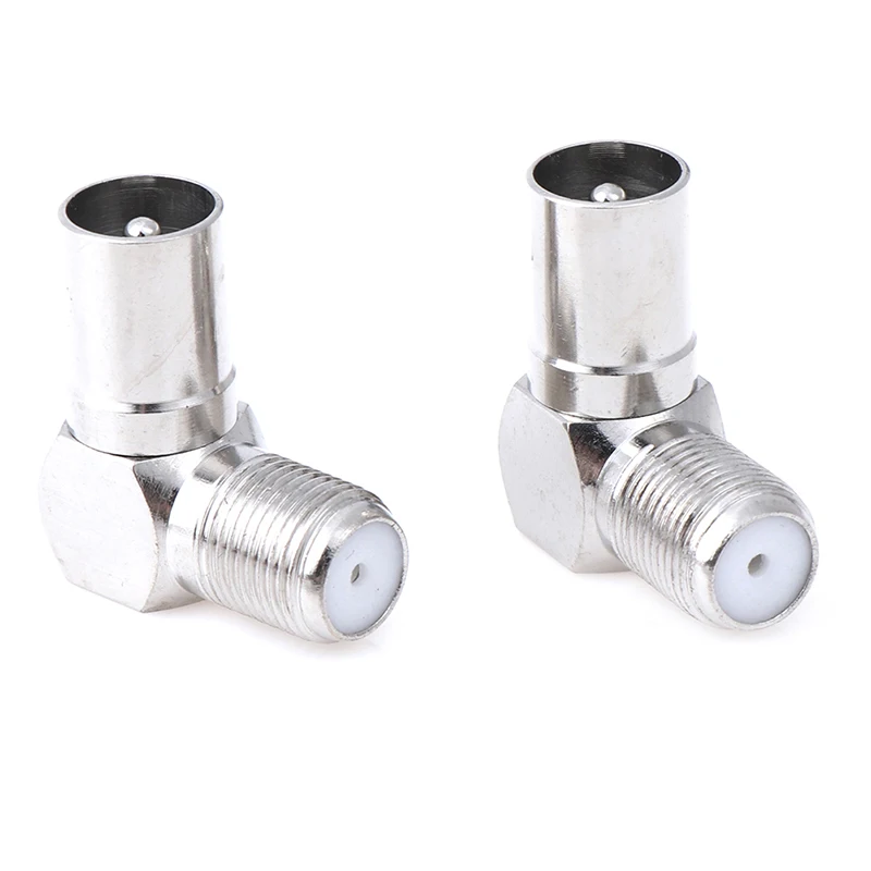 2 шт./компл. алюминиевый сплав правый угол ТВ антенна с разъемом для подключения к