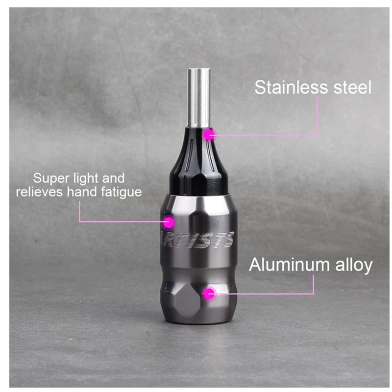 hot Aluminum Cartridge Tattoo Grips 25mm Purple Grip Rod Round Tips For Free Shipping Can adjust attoo needle |