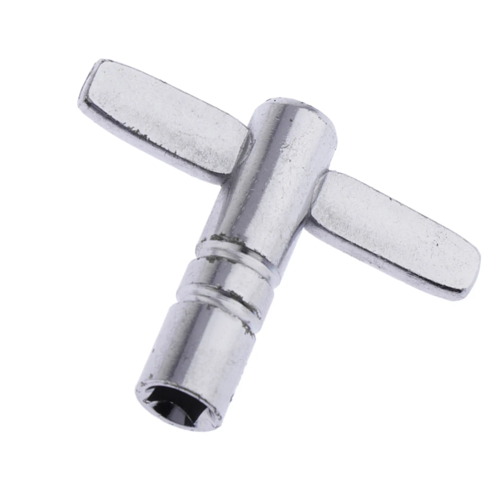 

Metal Percussion Hardware Tool Drum Tuning Key Square Socket Silver 5mm