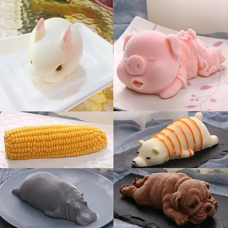 Пластырь для ароматерапии пищевая форма из силикагеля хиппи собаки торта воска