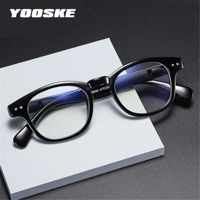 YOOSKE компьютерные очки против голубого излучения голубые зеркальные линзы в