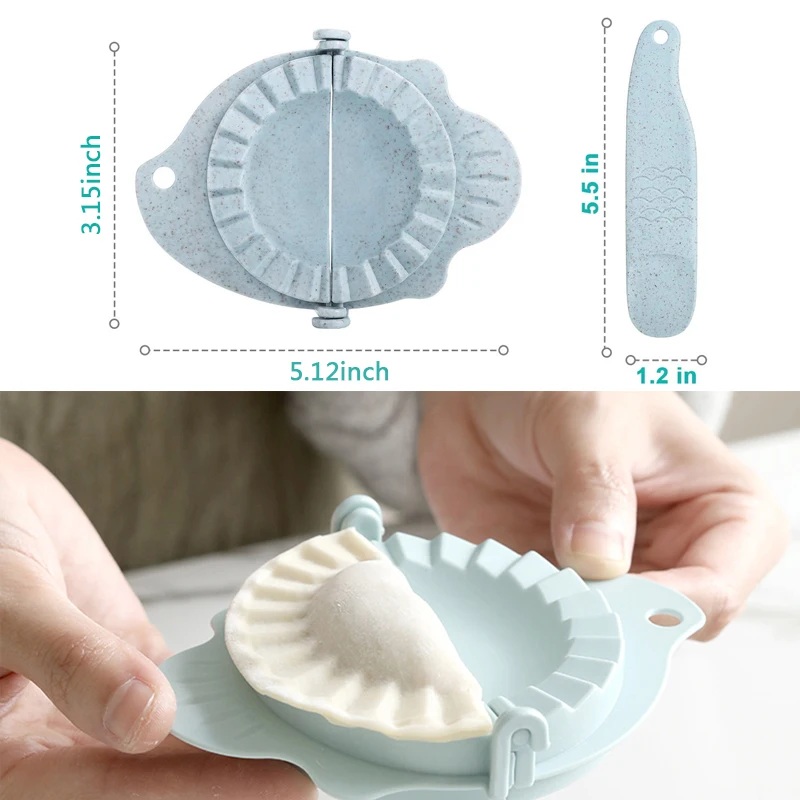 Кухонный DIY инструмент для изготовления пельменей из пшеничной соломы Jiaozi Pierogi