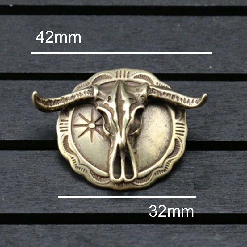 Кожаный медный Лев для рукоделия аксессуар одежды латунный держатель багажа