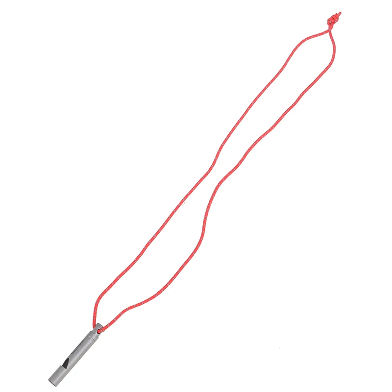 

Ultralight Titanium Whistle with Cord Portable Emergency Hiking Camping Whistle Outdoor Survival Tools Camping Hiking Exploring