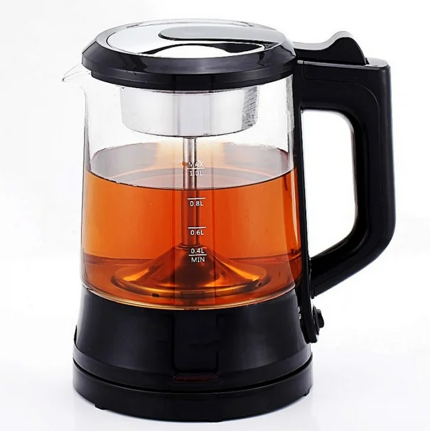 Электрический чайник Черный Автоматический стеклянный мини-чайник для