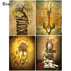 EverShine, алмазная вышивка пейзаж 5D алмазов картина книжная полный дрель квадратный светильник мозаика вышивки крестом домашний декор