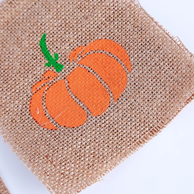 Льняные флаги с тыквой мультяшный баннер на осень свадьбу день рождения уличное