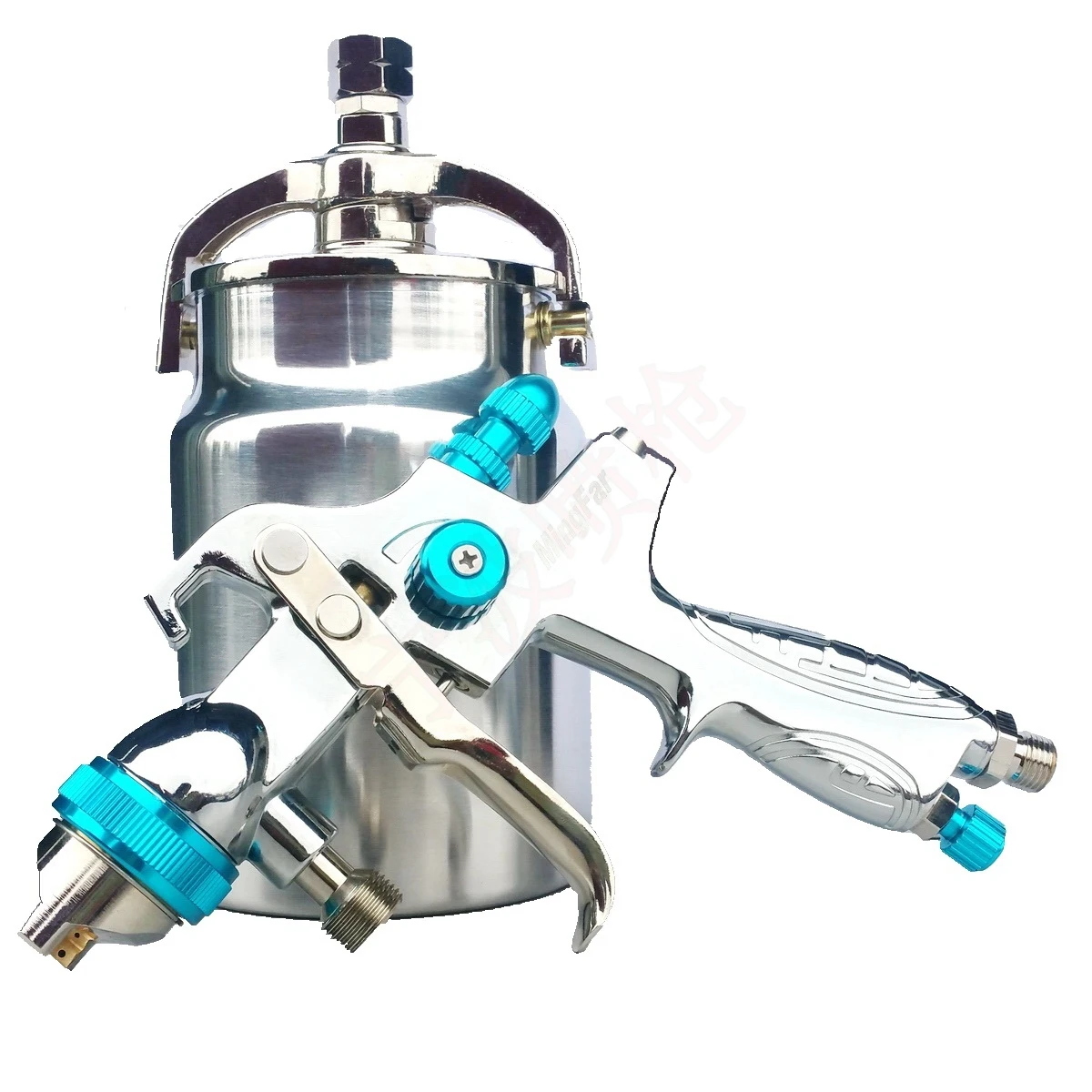 Воздушный пистолет HVLP Сифон поток 1 7 мм сопло Краски пистолет-распылитель для