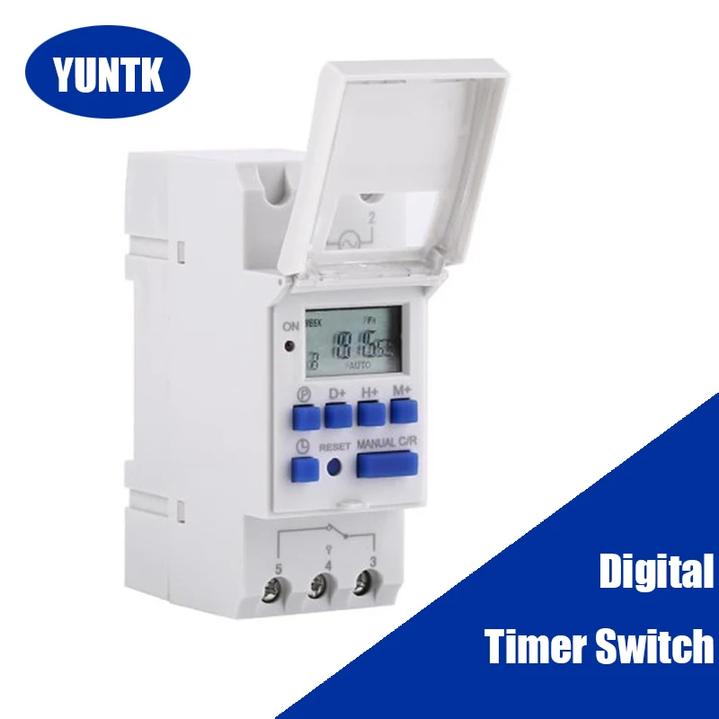 

15A 12V 24V 110V 220V Digital LCD Weekly Programmable Digital Timer Switch Time Relay
