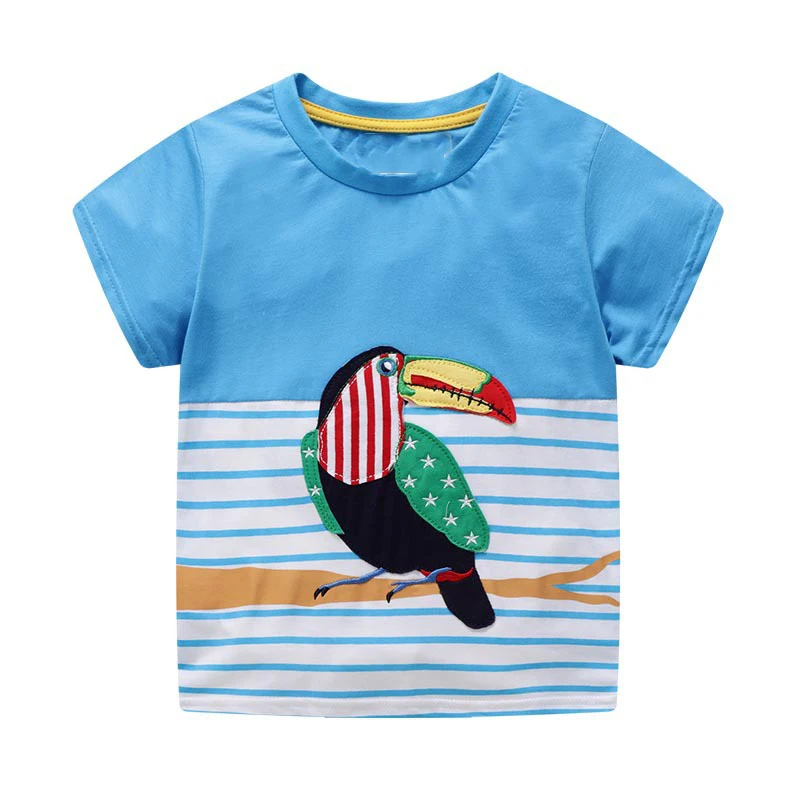 Little maven 2-7Year Кролик Аппликация Мальчики Топы Футболка Лето Дети Дети Мальчики Шорты Одежда Bebe La camiseta - Цвет: 6121 same picture
