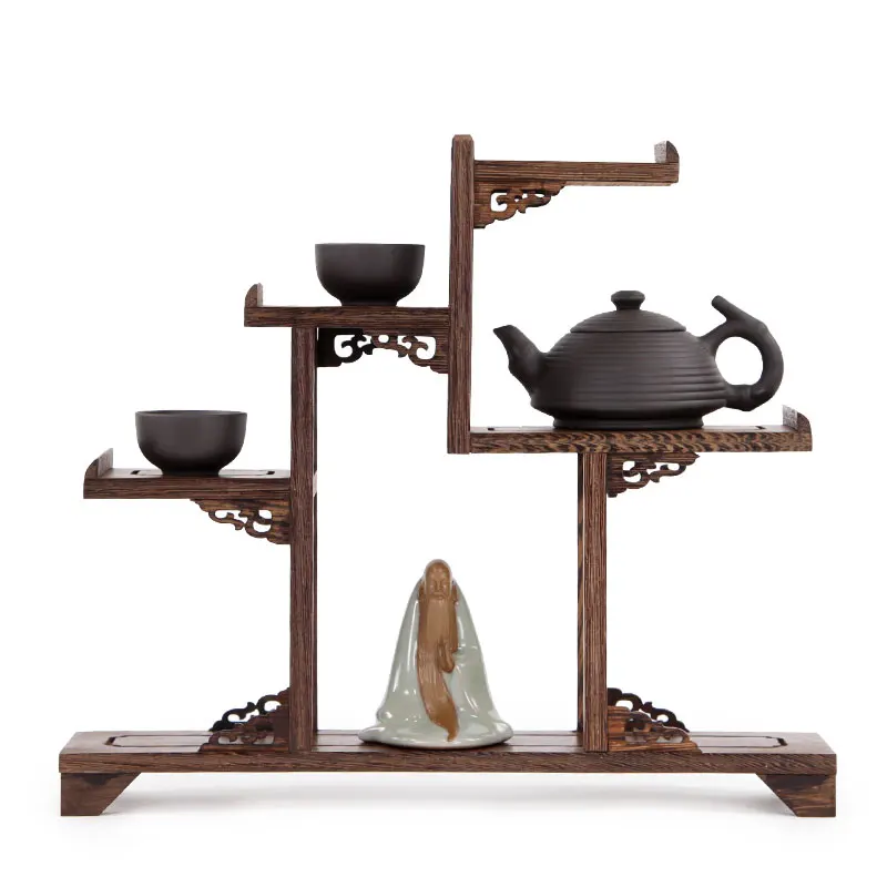 Деревянная антикварная полка с отверстиями для резки куриных крыльев