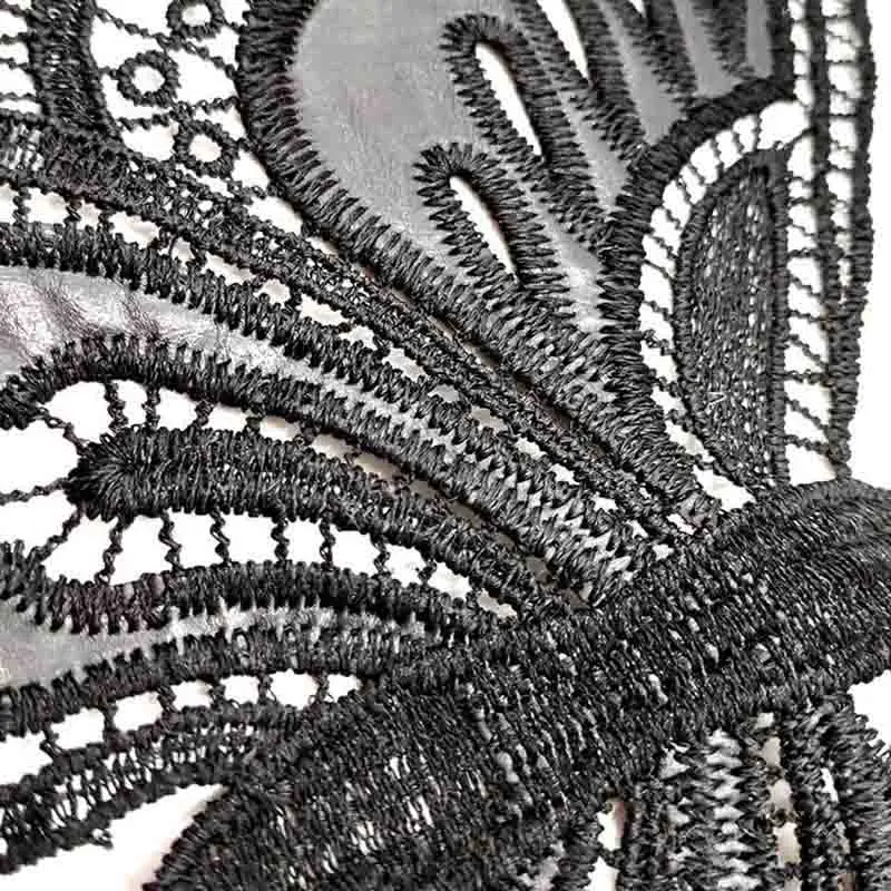 Женские кружевные нашивки с бабочками тканевая вышитая аппликация вырезом