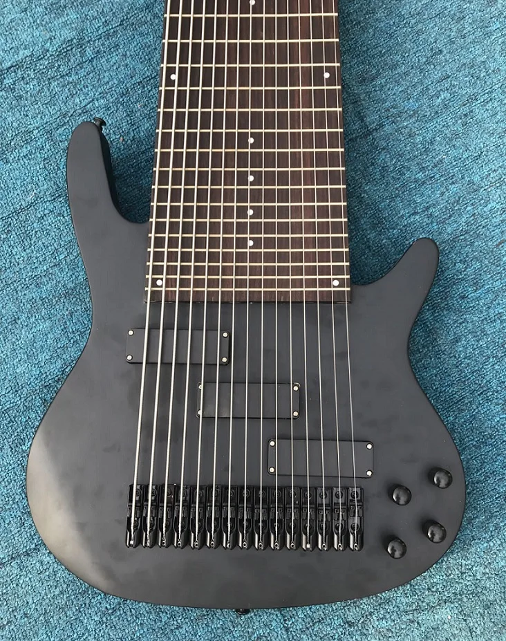 Weifang Rebon 15 струнный шейный корпус для электрической бас-гитары в сатиновый черный