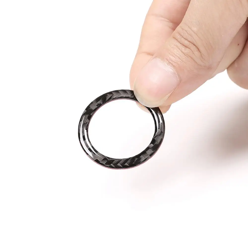 

1pcs For BMW 3-Series 2005-2012 Carbon Fiber Ignition Switch Start Button Ring Trim