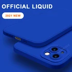 Оригинальный силиконовый чехол для iPhone 13 11 12 Pro Max Mini X XR XS 7 8 Plus SE 2020, Мягкий защитный чехол для камеры, противоударный чехол