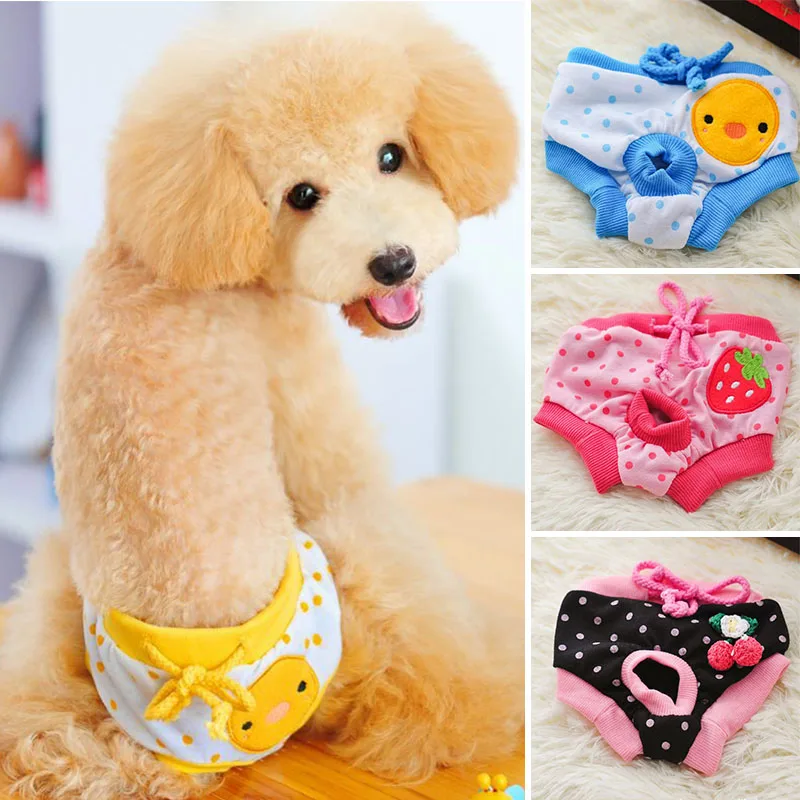 Милый комбинезон с принтом для собак одежда Хлопковые Штаны питомцев нижнее