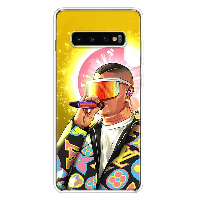 Чехол для телефона Bad Bunny Samsung Galaxy S22 S21 Ultra S10 Plus S20 FE S10E S9 S8 S7 Edge J4 + мягкий чехол Coque |