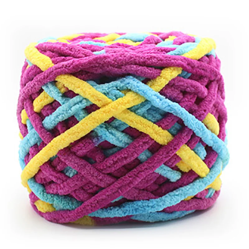 Новинка разноцветная пряжа шарф ручной работы вязаная маленькая ледяная линия