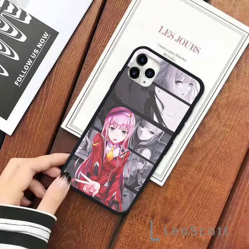 

Zero Two Darling in the FranXX Anime Phone Case for iPhone 11 12 mini pro XS MAX 8 7 6 6S Plus X 5S SE 2020 XR