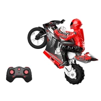 16 2 4g 6 a xis rcrc control stunt motorcycle stunt drifting motorcycle motorbike led sound model land air fly toys for kids