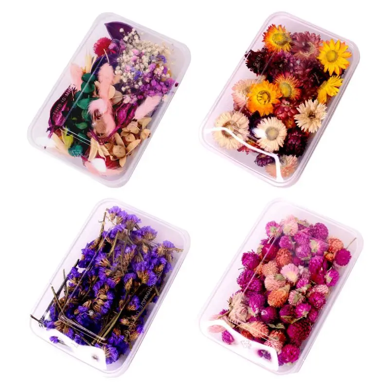 

1Box Crystal Epoxy Filler Dry Flower Mixed Nail Stickers Decorations Resin Filling Material Crafts Art Jewelry DIY Accessories