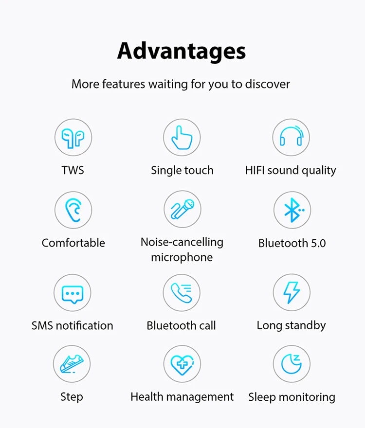 Беспроводные Смарт-часы M8 BT водонепроницаемый браслет как наушники унисекс