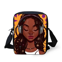 mini shoulder bags for girls black art african girls printing crossbody bag ladies small top handle bags females