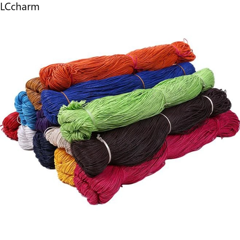 1 5 мм Вощеная хлопковая веревка для бисероплетения плетеная самостоятельного