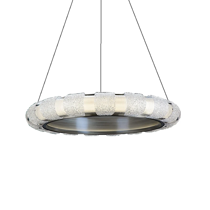 

Роскошная простая люстра в стиле постмодерн, круглая креативная стеклянная лампа для гостиной, столовой