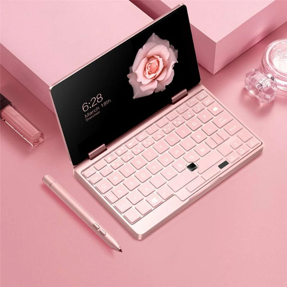 Один нетбук One Mix 2S розовый блокнот с кошкой 7 ''Windows 10 1 Intel Core M3 8100Y 8 Гб 256 PCIE SSD