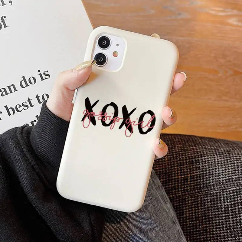 Мягкий однотонный чехол со Сплетницей девушкой любовью лучшими друзьями для