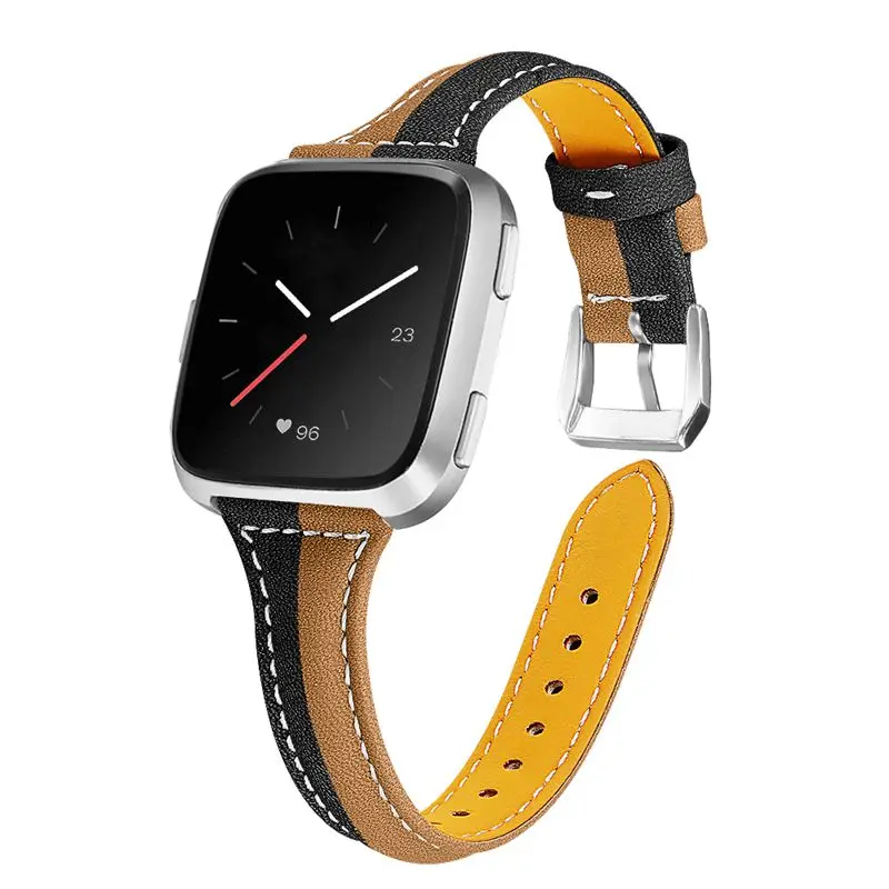 OULUCCI ремешок из натуральной кожи для Fitbit versa, ремешок на запястье браслет fit bit Lite Verse 2 Band аксессуары
