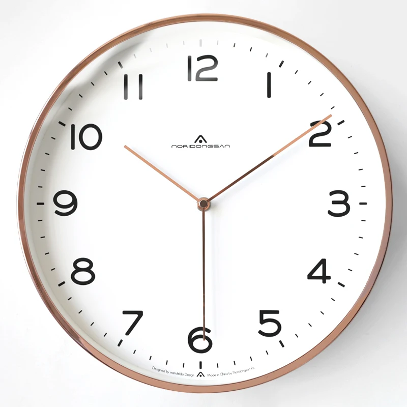 Минималистичные настенные часы в скандинавском стиле белые стильные бесшумные