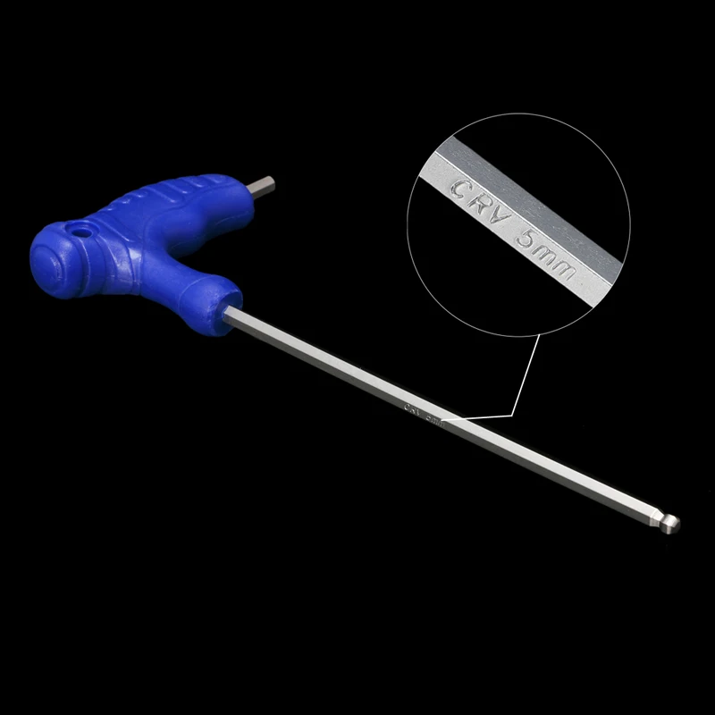

QXNA H5/H6 5mm/6mm T-Handle Allen Key Ball Tip Hex Hexagon Wrench Repair Hand Tool