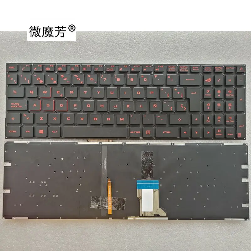 Клавиатура SP с подсветкой для ноутбука ASUS GL502 GL502V GL502VT GL502VS GL502VM GL502VY стандартная раскладка с подсветкой США Клавиатура SP с подсветкой для ноутбука ASUS GL502 GL502V GL502VT GL502VS GL502VM GL502VY стандартная раскладка с подсветкой США