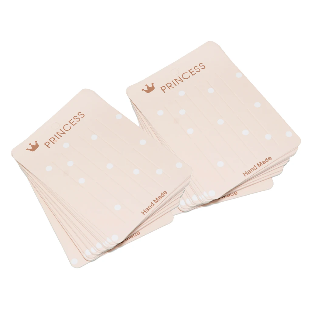 

40x фотобумажные витрины для ювелирных изделий, зажимы для волос, Пустая карточка