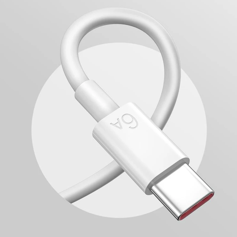Оригинальный кабель Huawei 6A Тип C 66 Вт Supercharge Usb линия передачи данных для Mate 40 30 20 Pro