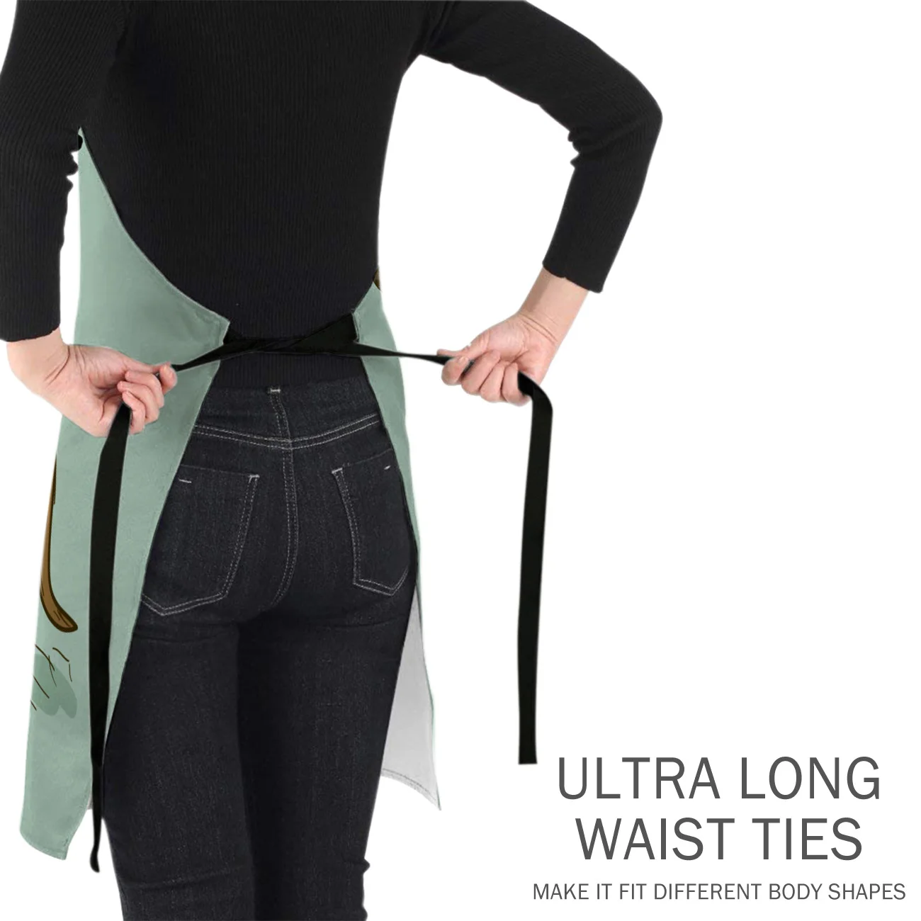 Tophome Кухонный Фартук Собака Такса мультяшный любимец регулируемые фартуки из