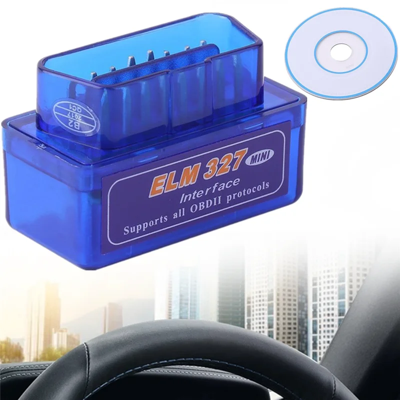 Автомобильный сканер V2.1 OBD2 ELM 327 Android Mini Bluetooth универсальный автомобильный