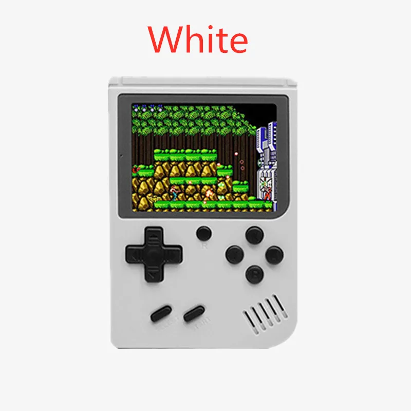 White Coolbaby Ретро портативная мини портативная игровая консоль 8-Bit 3,0 дюймов цветной ЖК-дисплей Детский Цветной игровой плеер встроенный 168 для мальчиков видеоигры - Цвет: White