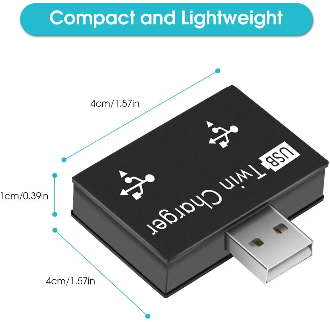 2 0 usb splitter 1 male to 2 port female usb hub adapter converter for phone laptop pc peripherals computer charging accessorie free global shipping