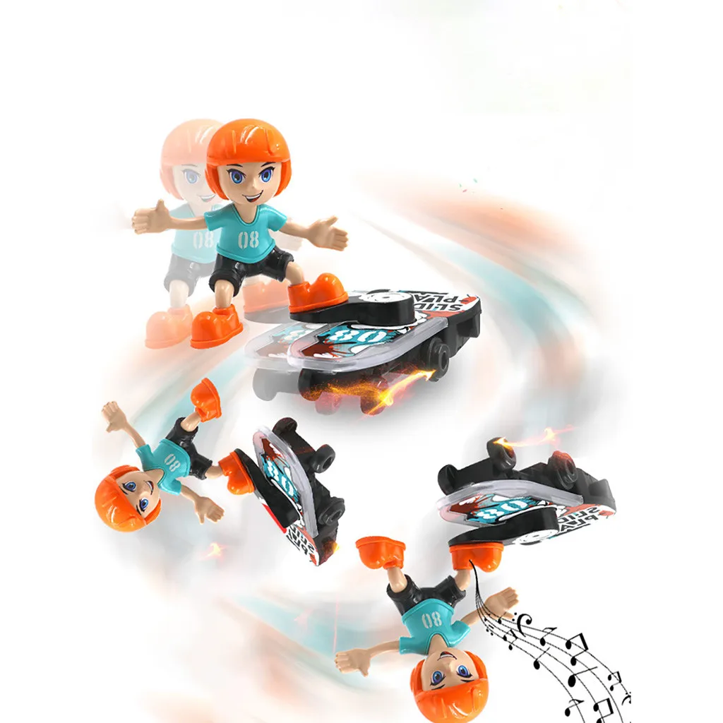 Electrical Stunt Scooter 360 Rotating Tumble Music Led Light Cartoon Toys Funny juguetes kids toys brinquedos игрушки New style |