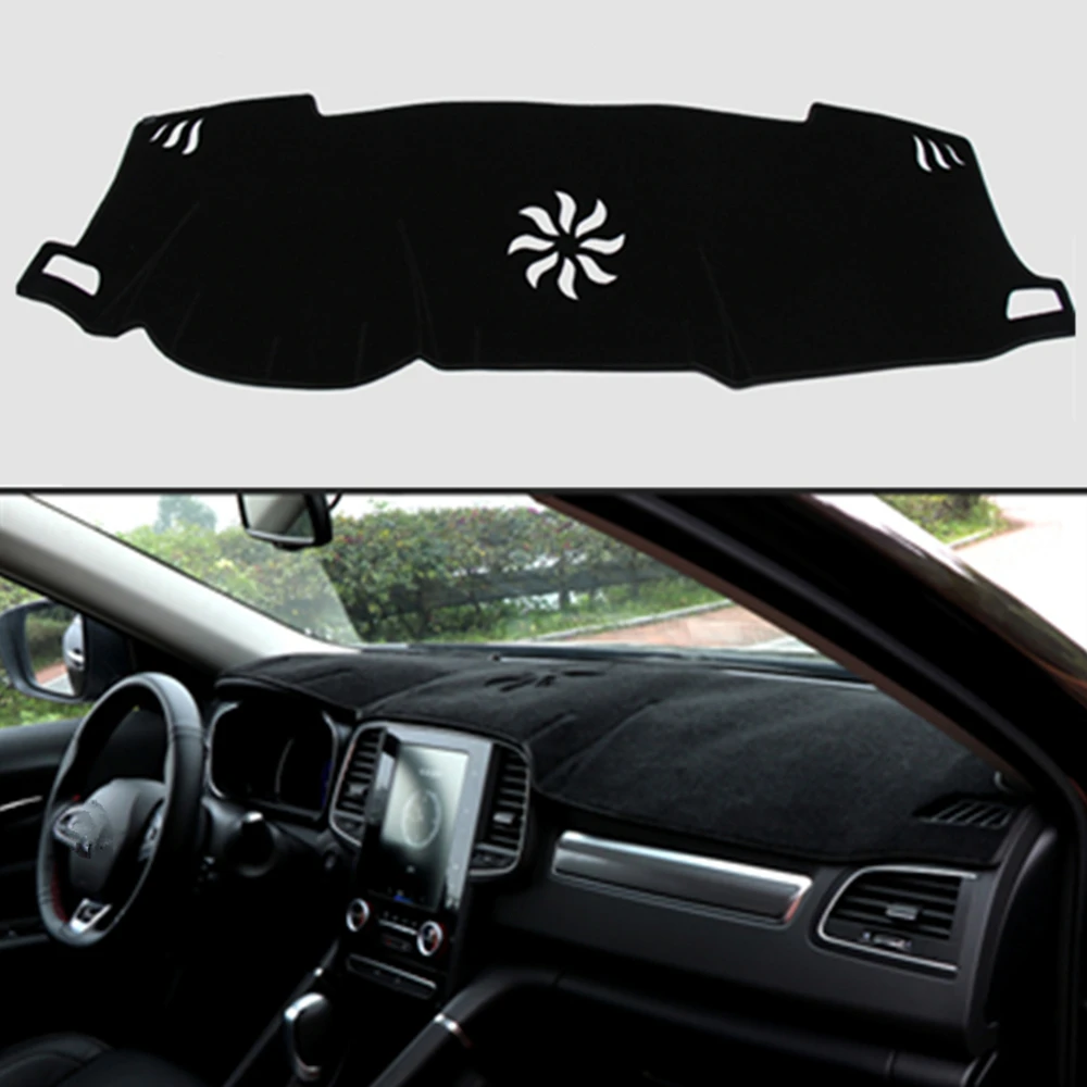 

SJ Car Inner Auto Dashboard Cover Dashmat Pad Carpet Sun Shade Dash Board Cover Fit For Renault Koleos 2019