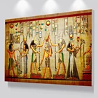 Ретро-фигурка из Египта Kobold, холст, живопись, абстрактные постеры и принты, настенные художественные картины для гостиной, украшение для дома