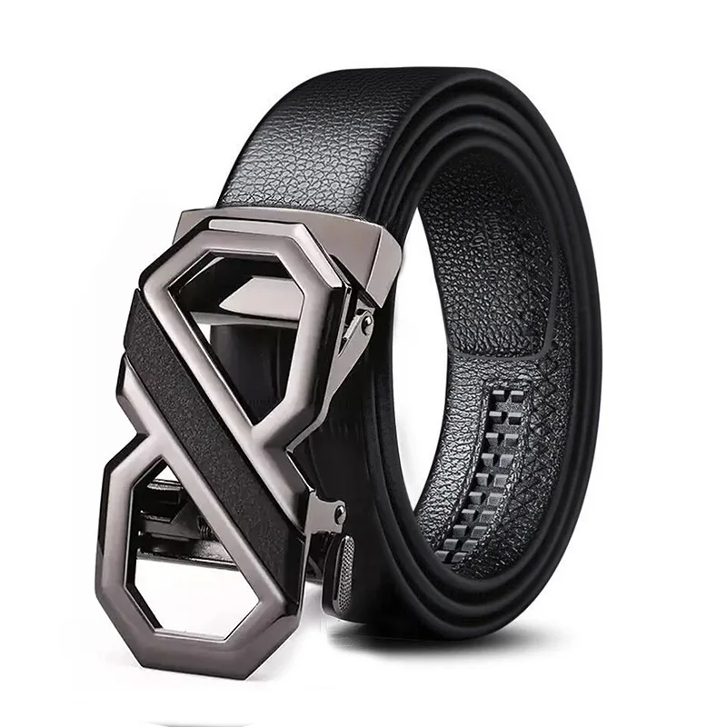 

ERIOHYJ Famous Brand Belt Men Top Quality Genuine Luxury Leather Belts for Men,Strap Male Metal Automatic Buckle