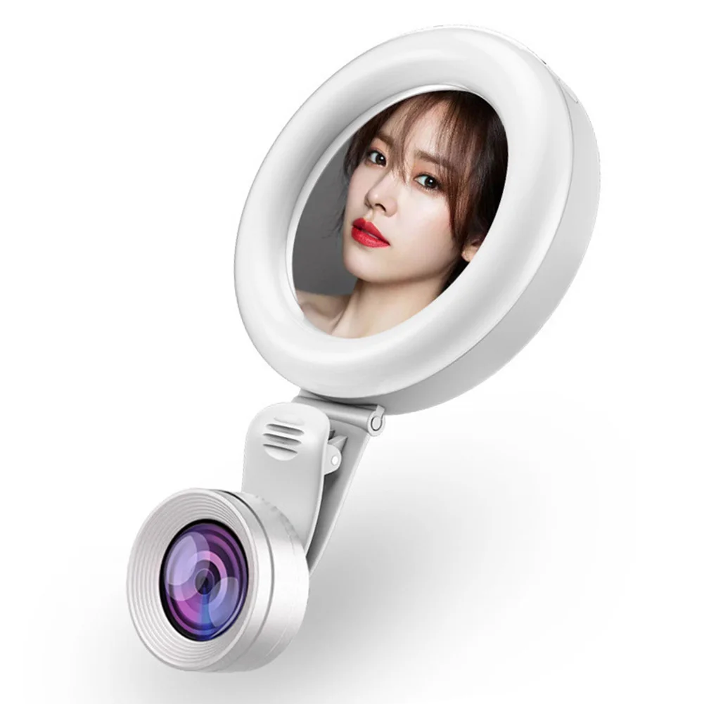 Ring Lamp Tool Gift External Mobile Phone 20X Macro Lens USB Rechargeable Selfie Light Accessories Camera 4K Wide Angle Led | Мобильные